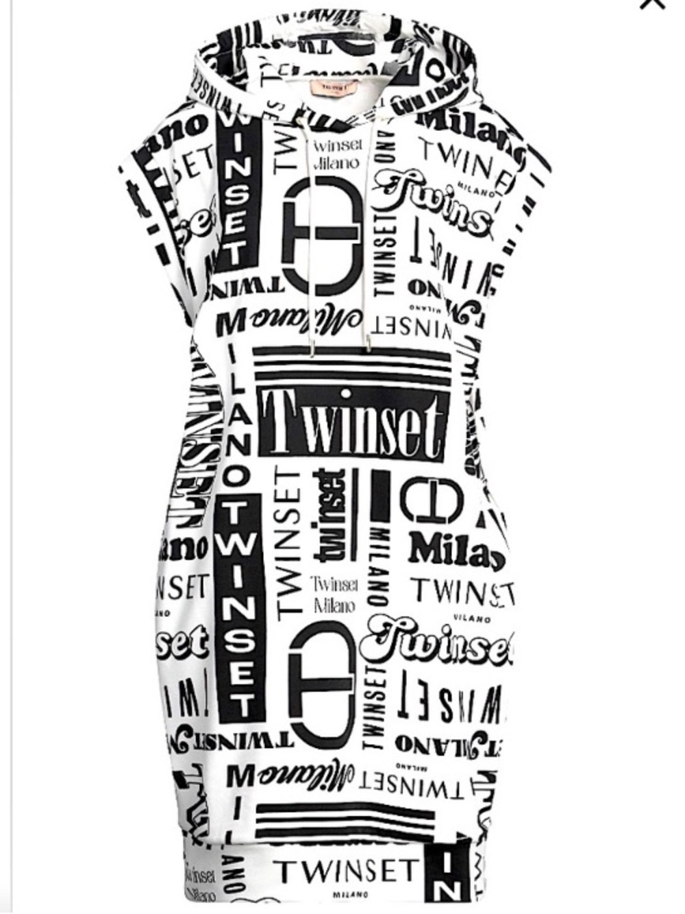Twin-Set Milano Logo Sleeveless Hoodie Dress - NWOT, size XS (max size 6)